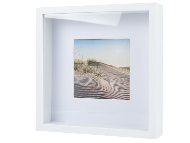 COCON Bilderrahmen 25 x 25 cm, Weiss 3D Fotorahmen für die schönsten Erinnerungen