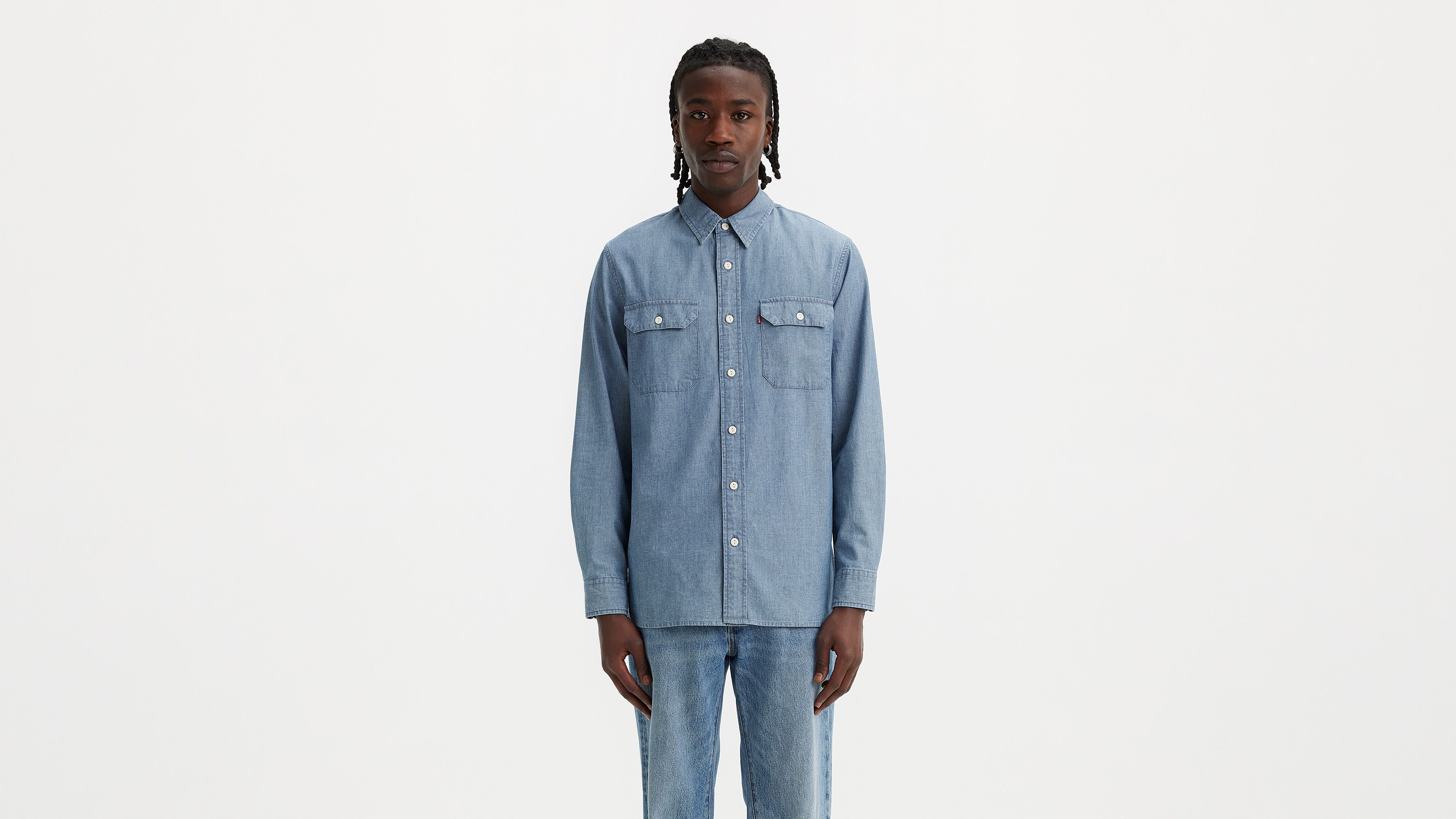Surchemise Worker Classique - Billie Light Chambray - Bleu