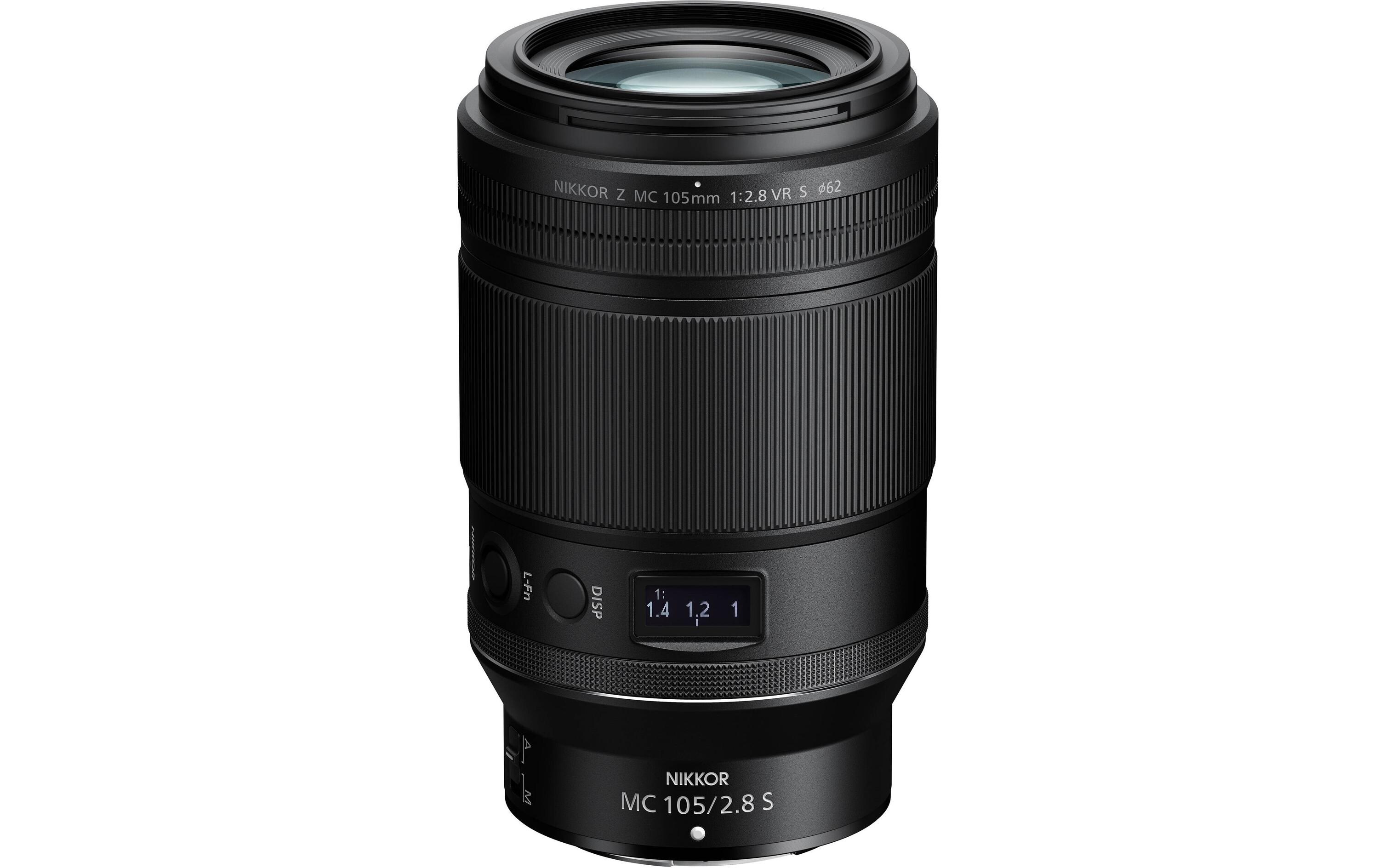 Festbrennweite NIKKOR Z MC 105mm F/2.8 VR S – Nikon Z<br>Professionelles Makroobjektiv mit mittlerer Telebrennweite