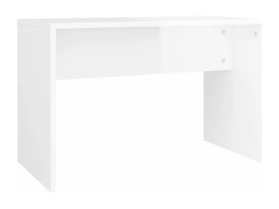 Ensemble de coiffeuse avec LED Blanc brillant Bois d'ingénierie