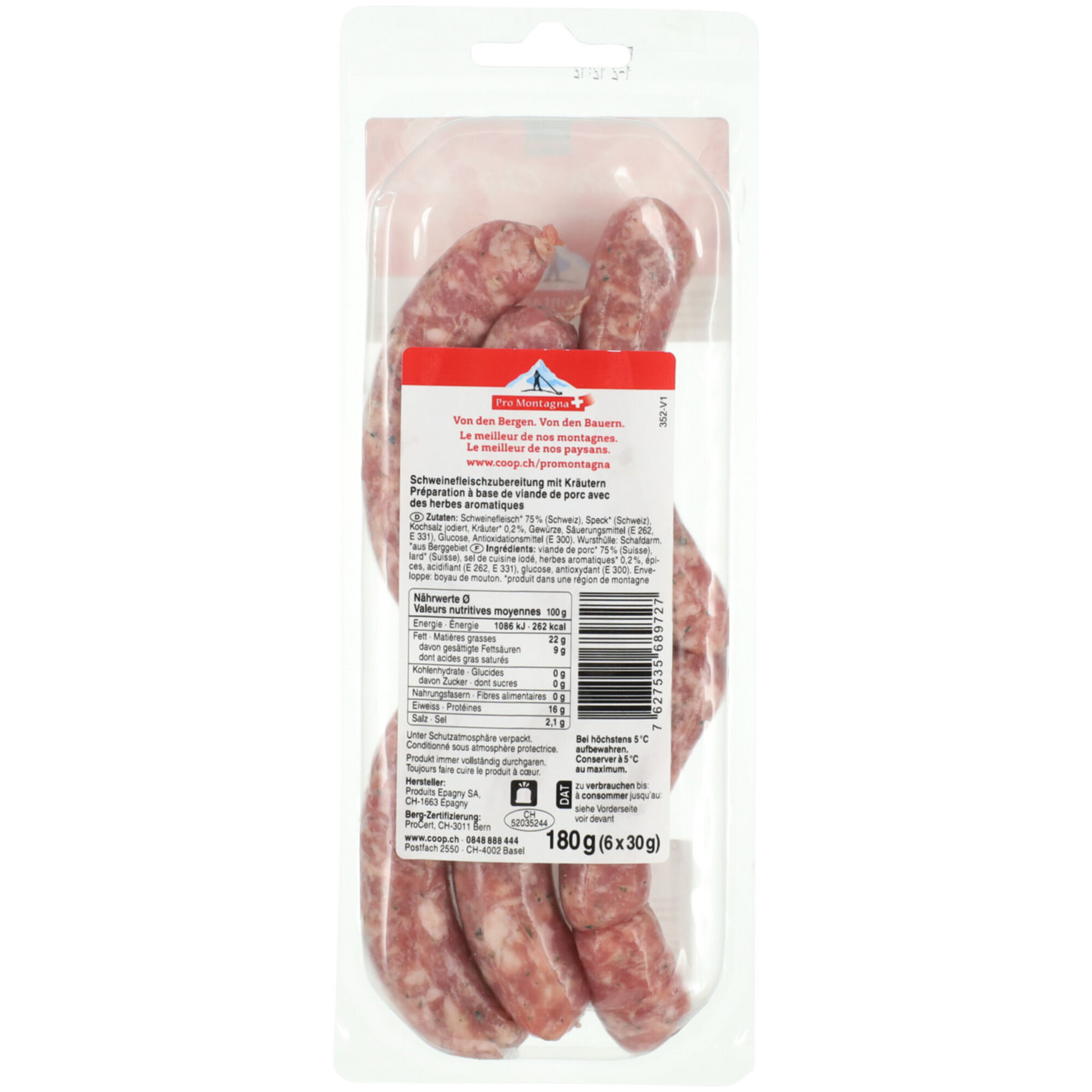 Pro Montagna Chipolata mit Kräutern