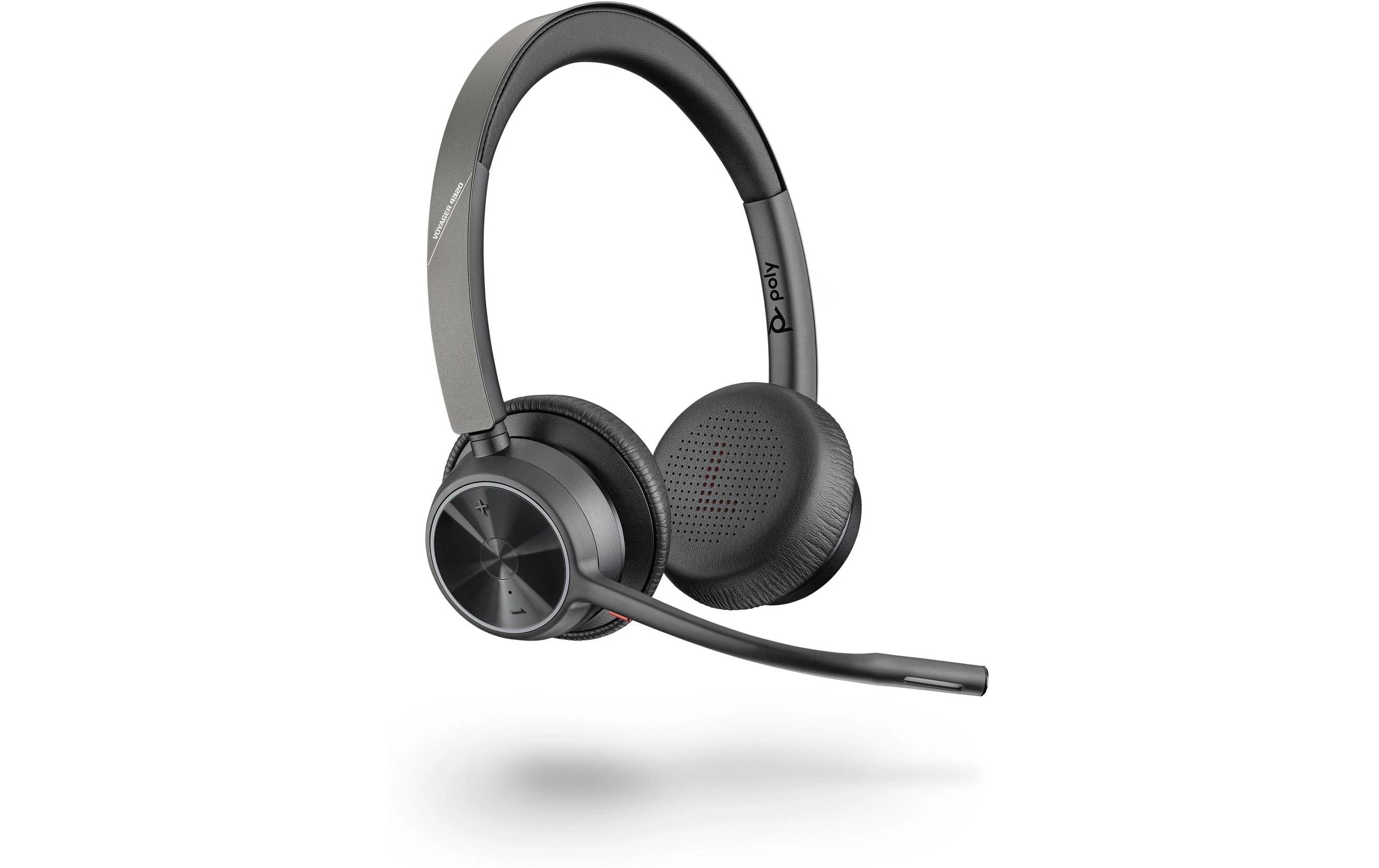 Headset Poly Voyager 4320 MS Duo USB-C, inkl. LadestationPoly Voyager Bluethootbüro-Headsets