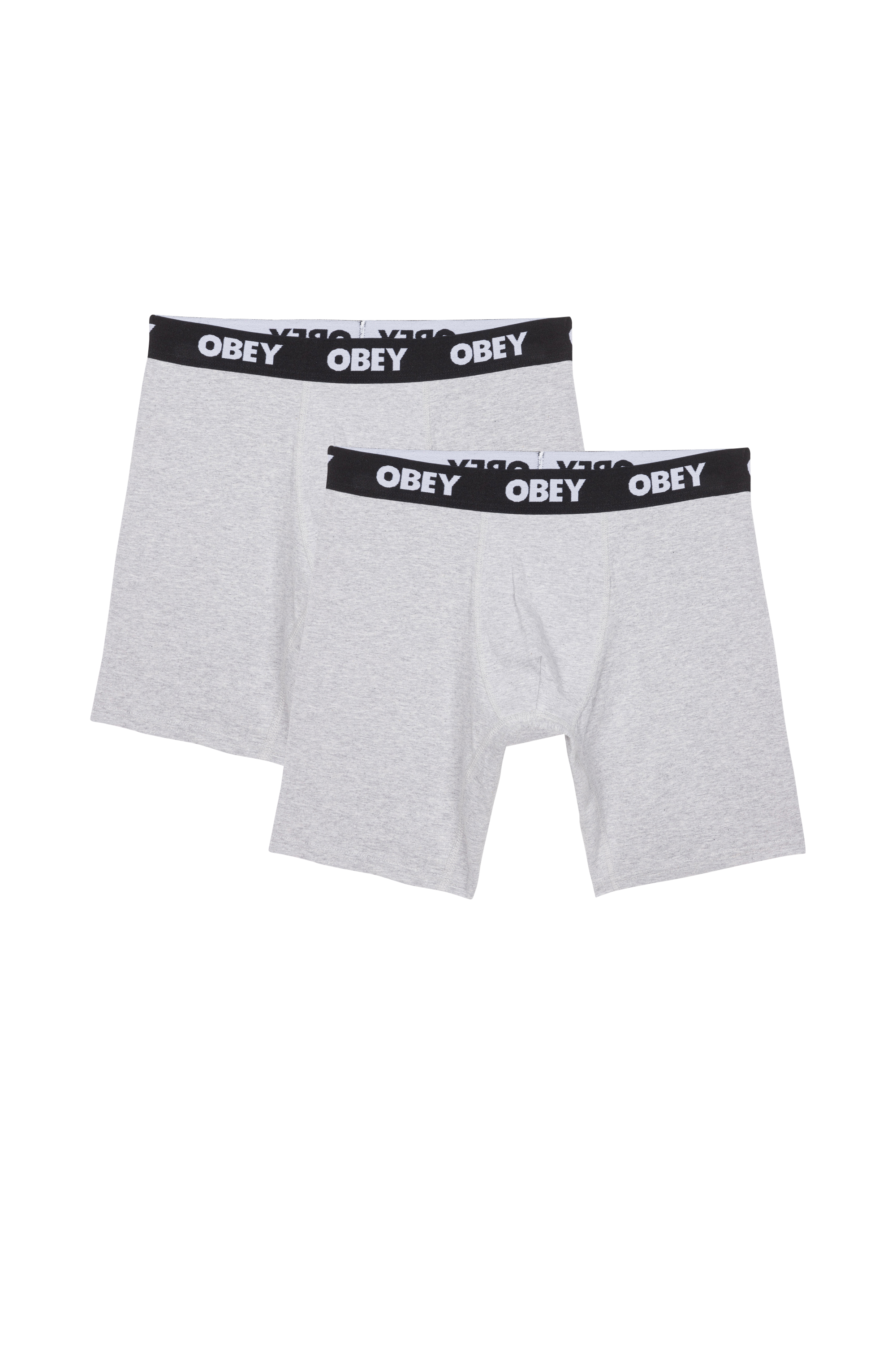 OBEY Lot de 2 boxers ESTABLISHED WORK 2 PACK Gris