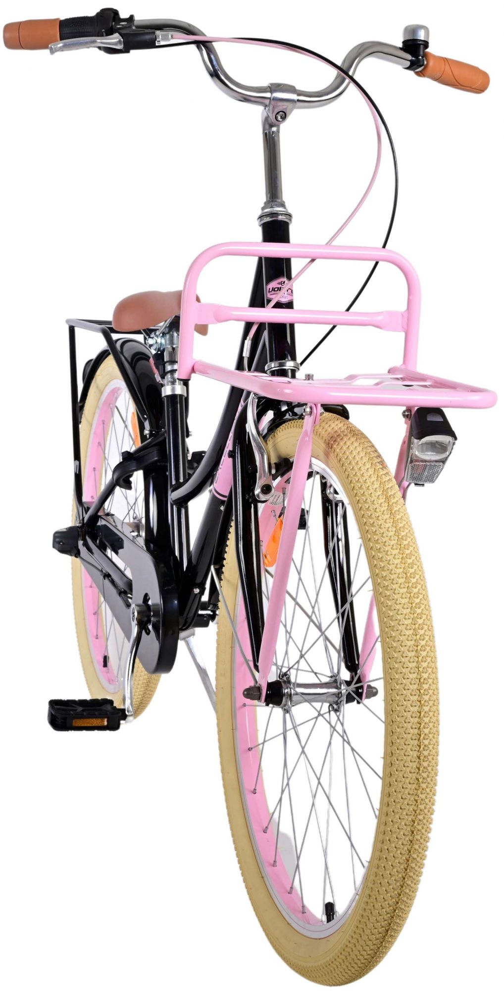TPFSports Excellent Kinderfahrrad - Mädchen - 24 Zoll - 3 Gänge - Rücktritt + Handbremse - Schwarz