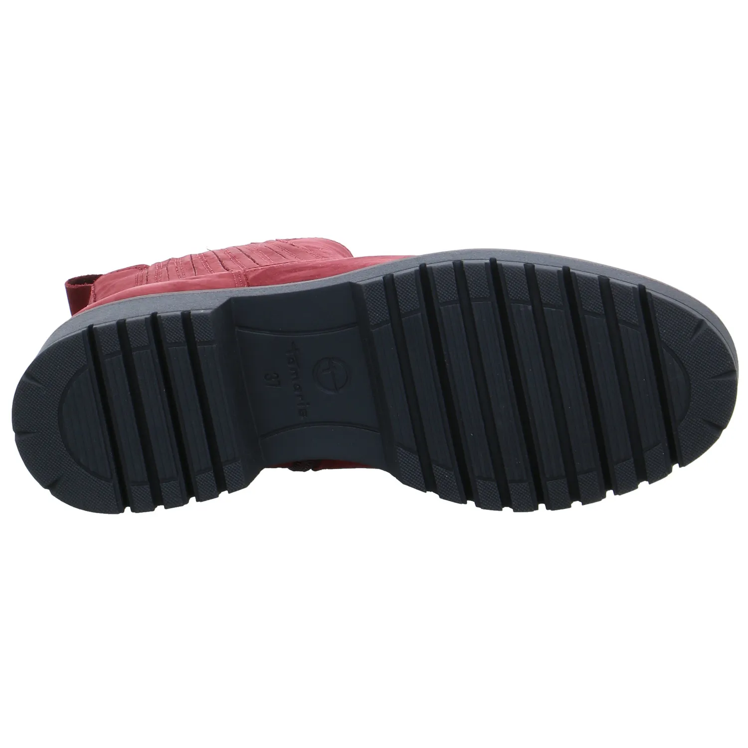 TAMARIS Boot Rot Leder