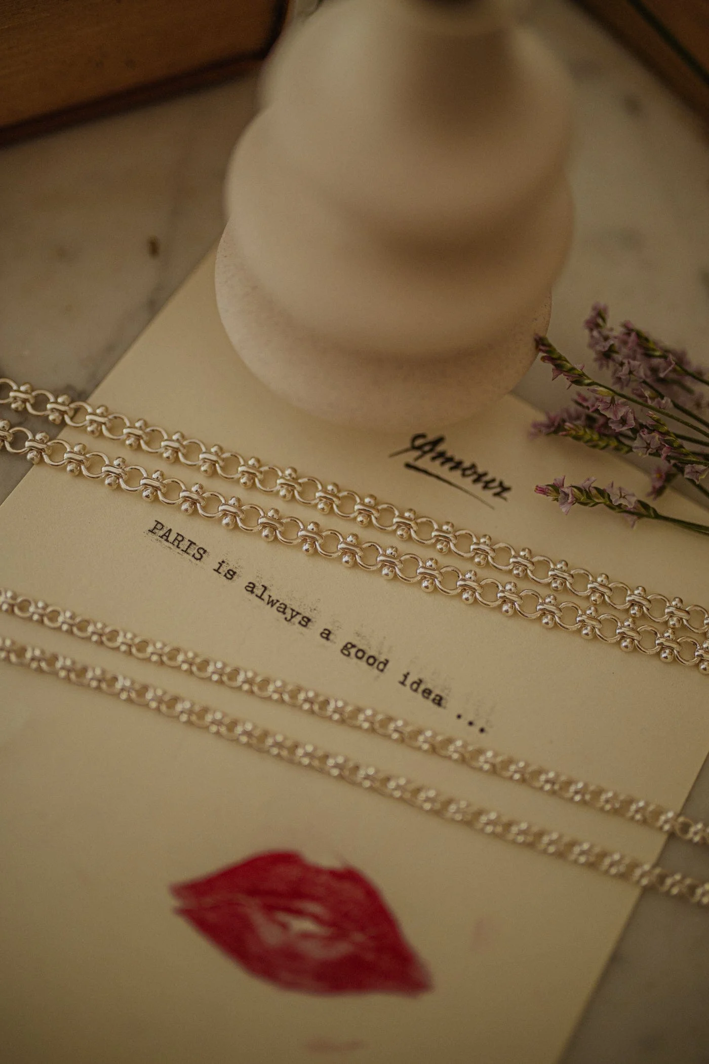 HÉBÉ - Maxi collier doré à l'or fin | Argent