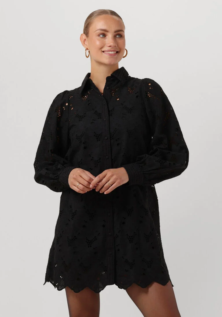 Y.A.S. zwarte y.a.s. mini jurk yasteala ls shirt dress s.