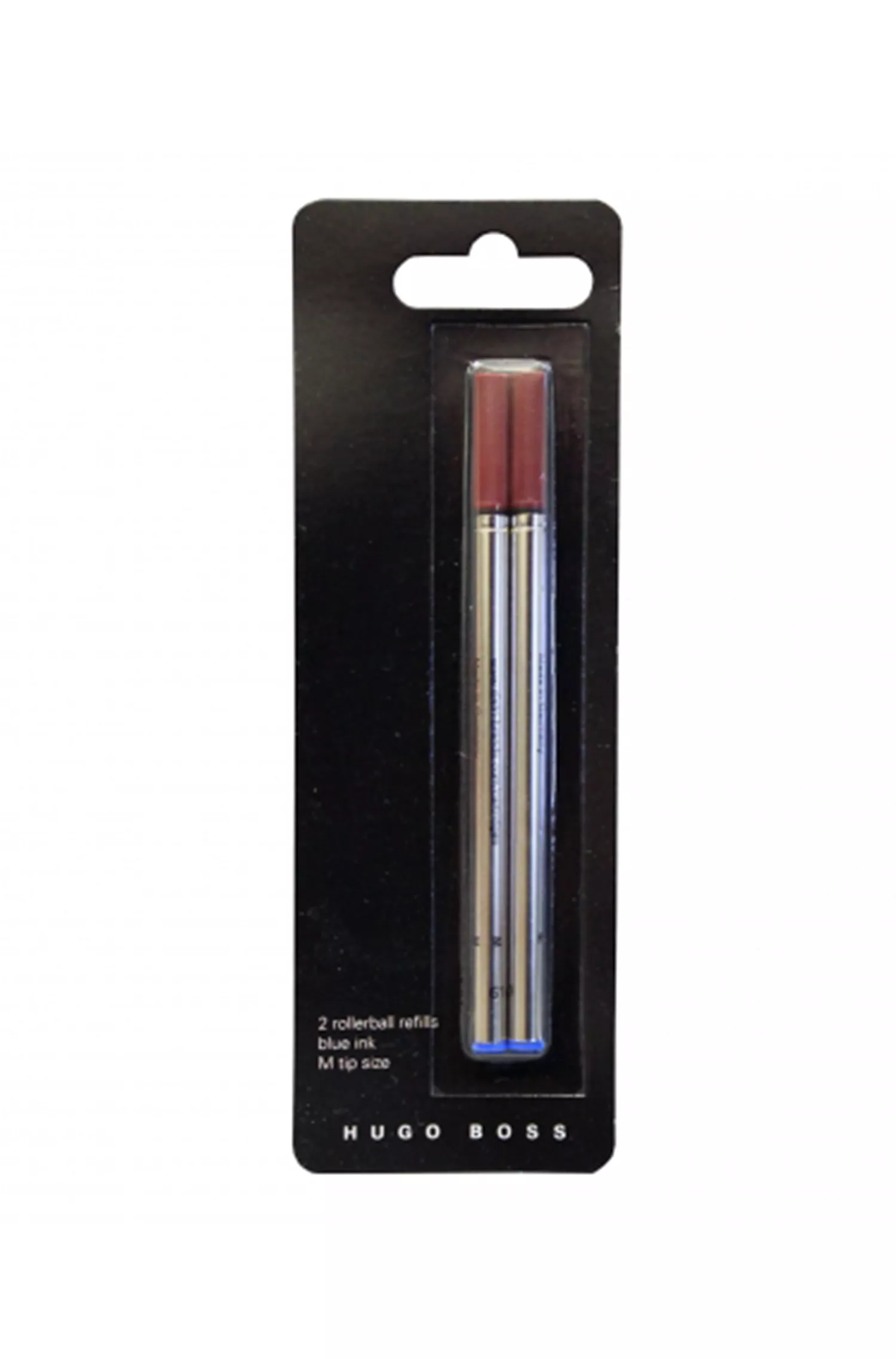 BOSS Black - Pacote com dois refis de caneta rollerball com tinta azul.