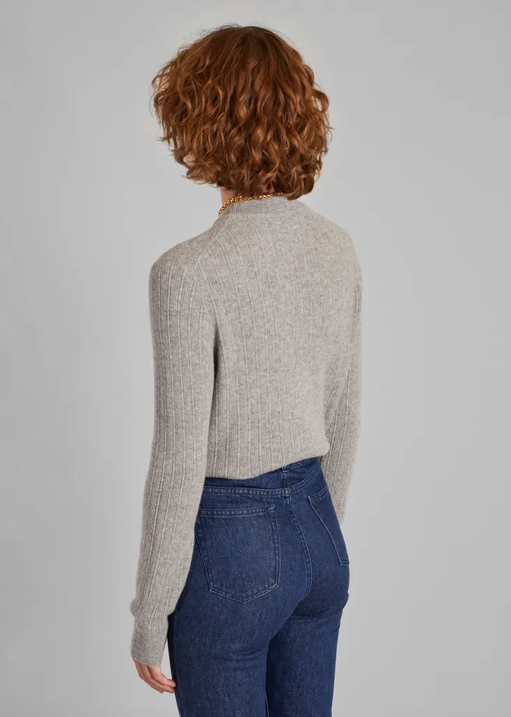 Pull en laine rainurée mérinos extrafine L'Exception Paris