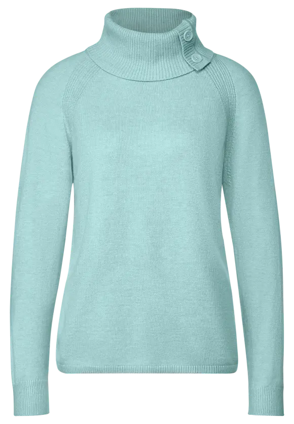Pullover mit Rollkragen - iced mint melange