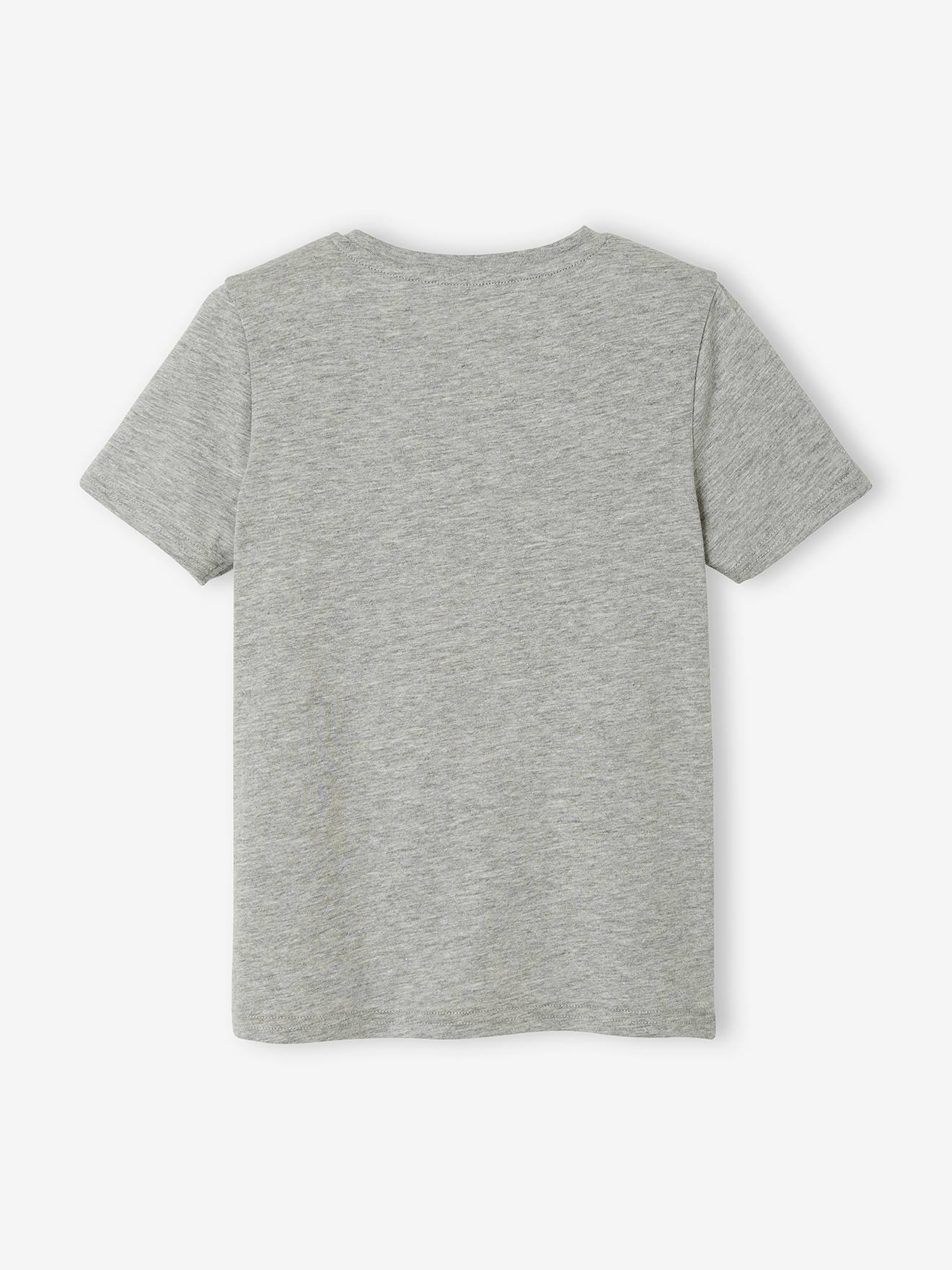 Camiseta esportiva azul-elétrica com estampas para meninos