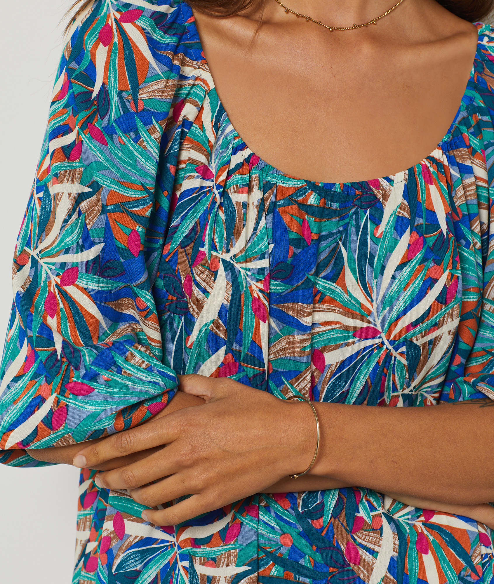Robe fluide imprimée