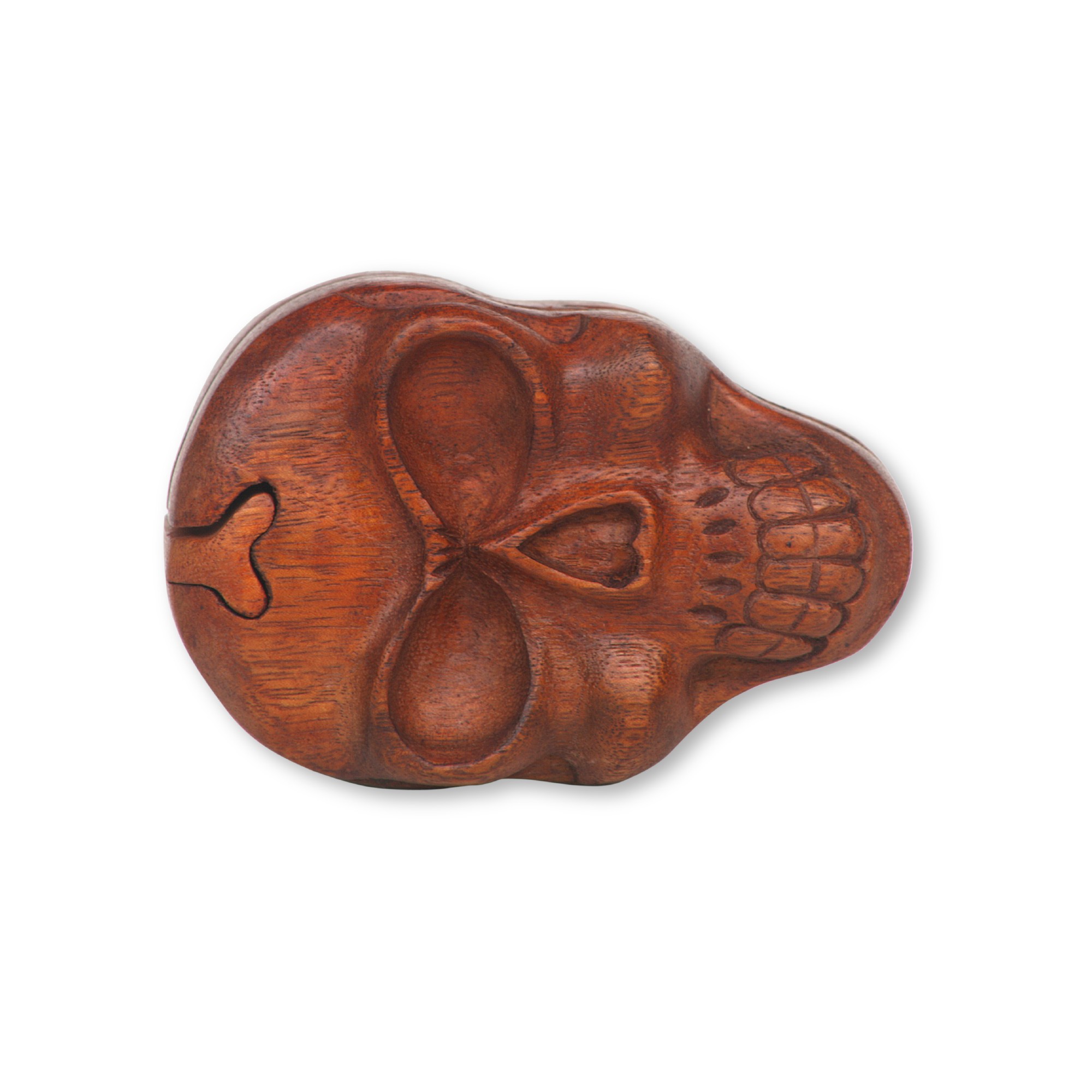 Secret Box 'Skull' S, natur, T 8 cm, B 12 cm, H 7 cm von fischer's lagerhaus