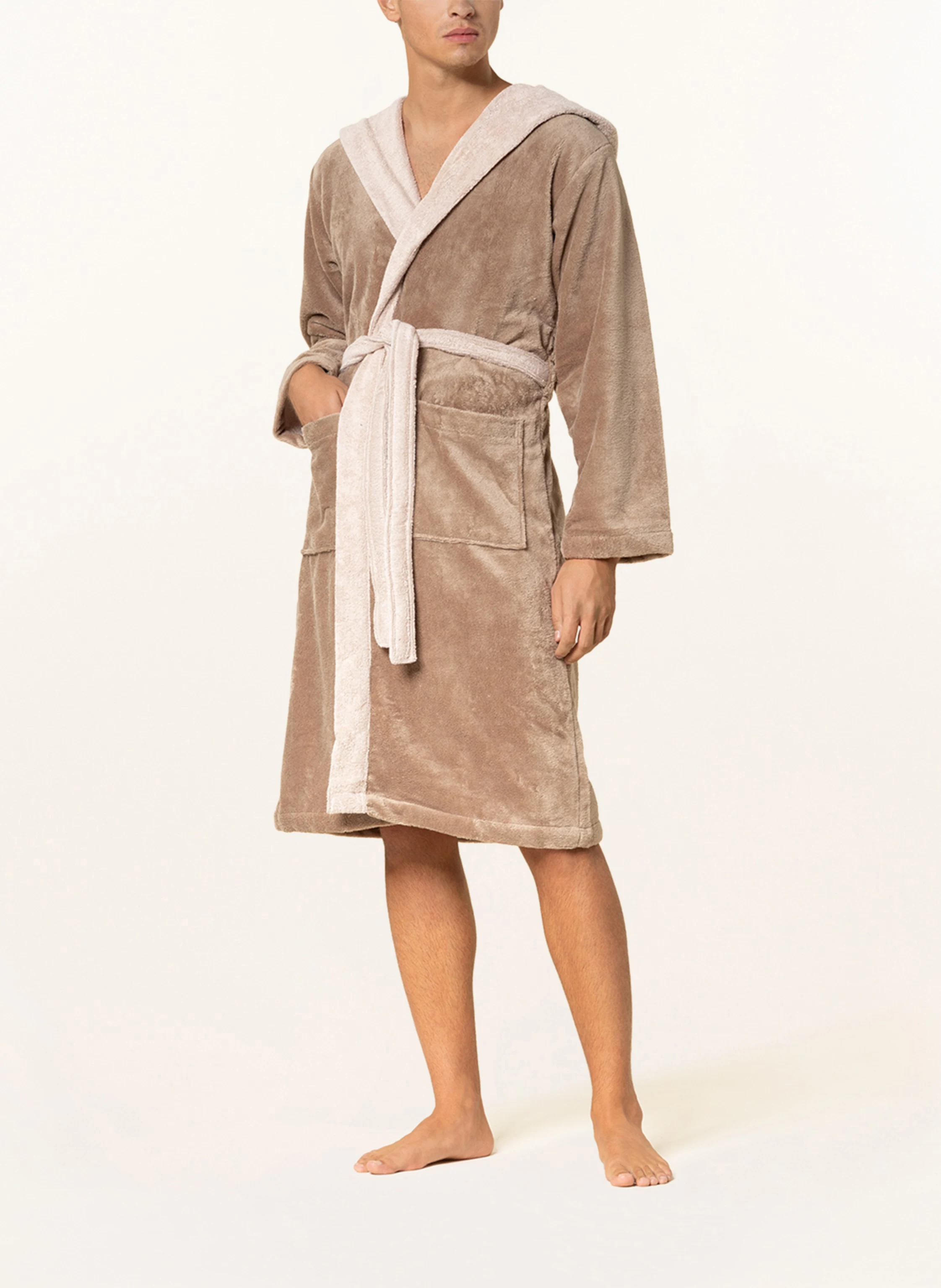 VOSSEN Unisex-Bademantel POPPY mit Kapuze
