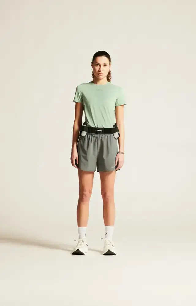 Craft ADV Essence 3 Hardloopshirt Korte Mouwen Blauw/Groen Dames
