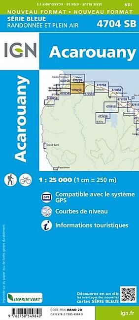 IGN - IGN 4704 SB ACAROUANY 1 25 000