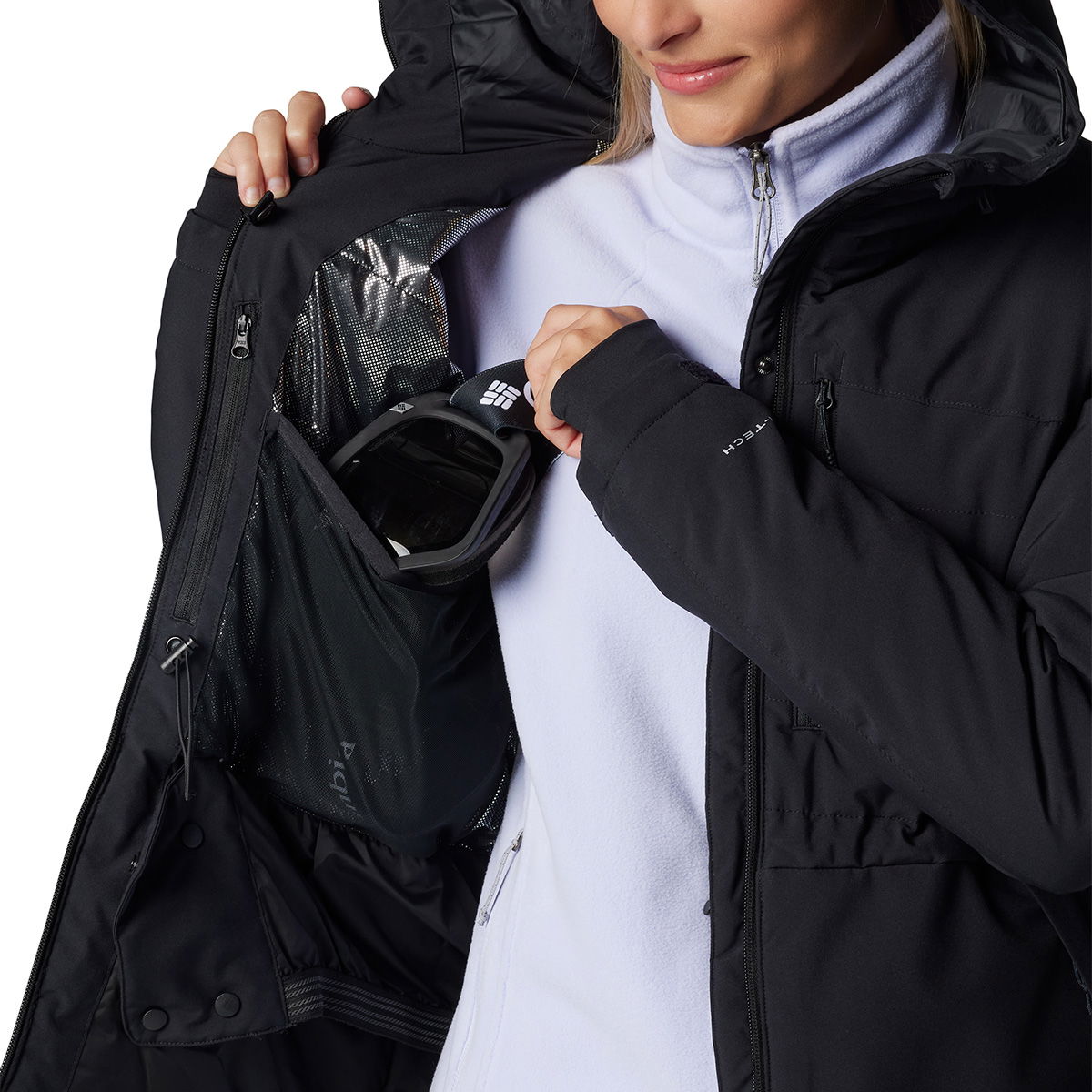 Columbia Powdered Peak Insulted skijakke, dame (Black)