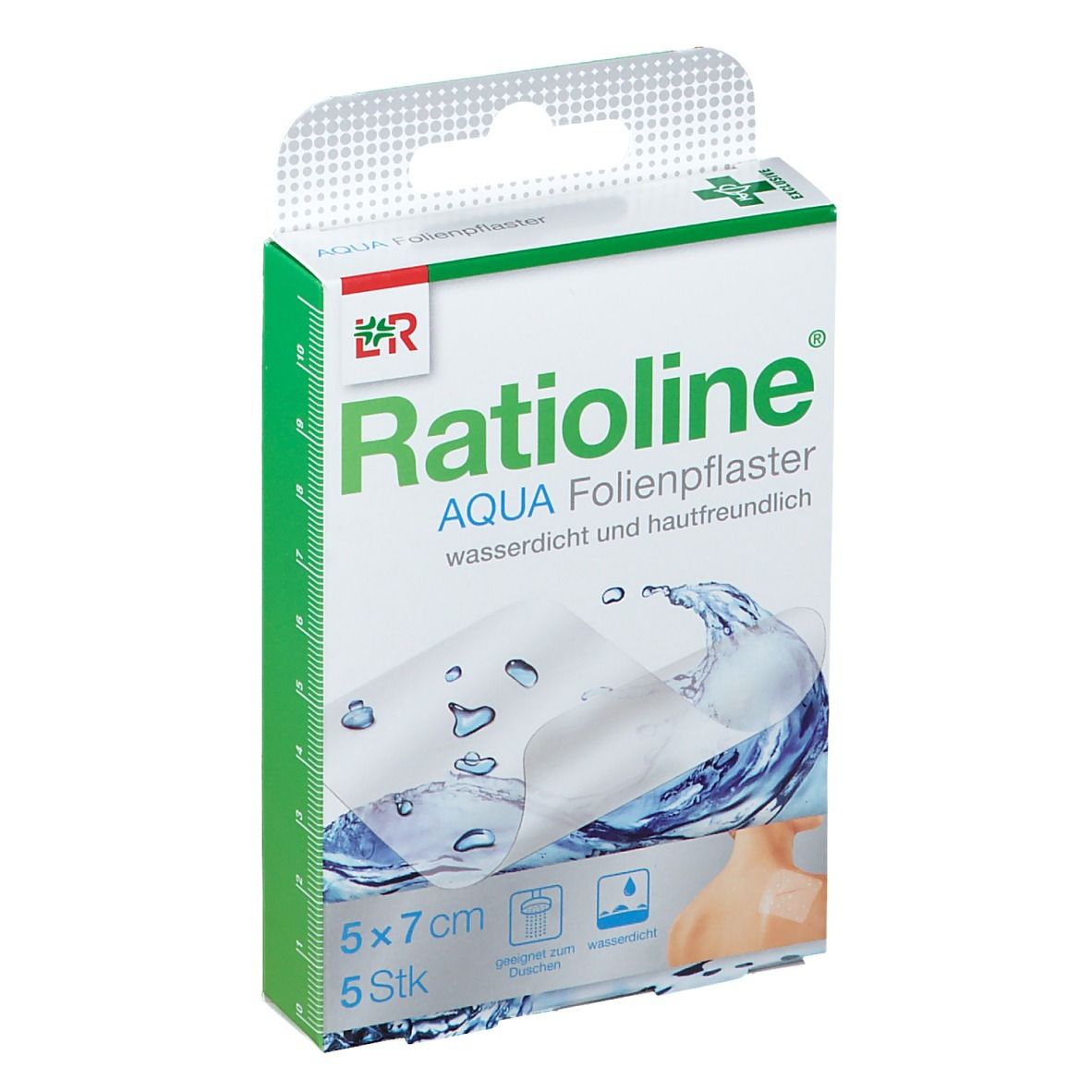 Ratioline® aqua Transparentes Duschpflaster 5 x 7 cm
