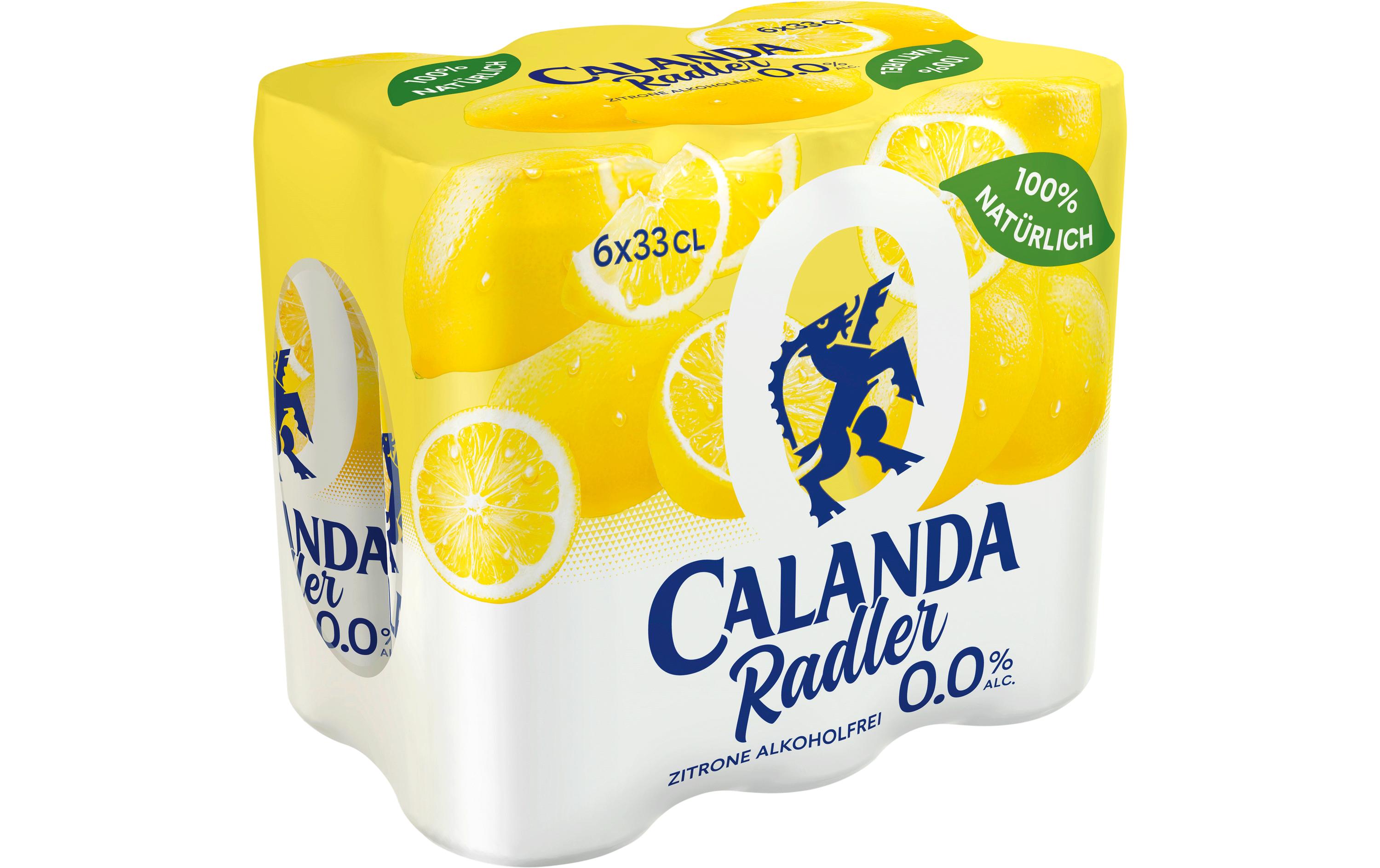 Bier Radler 0.0% Lemon 6 x 0.33 lAlkoholfreies Biermixgetränk