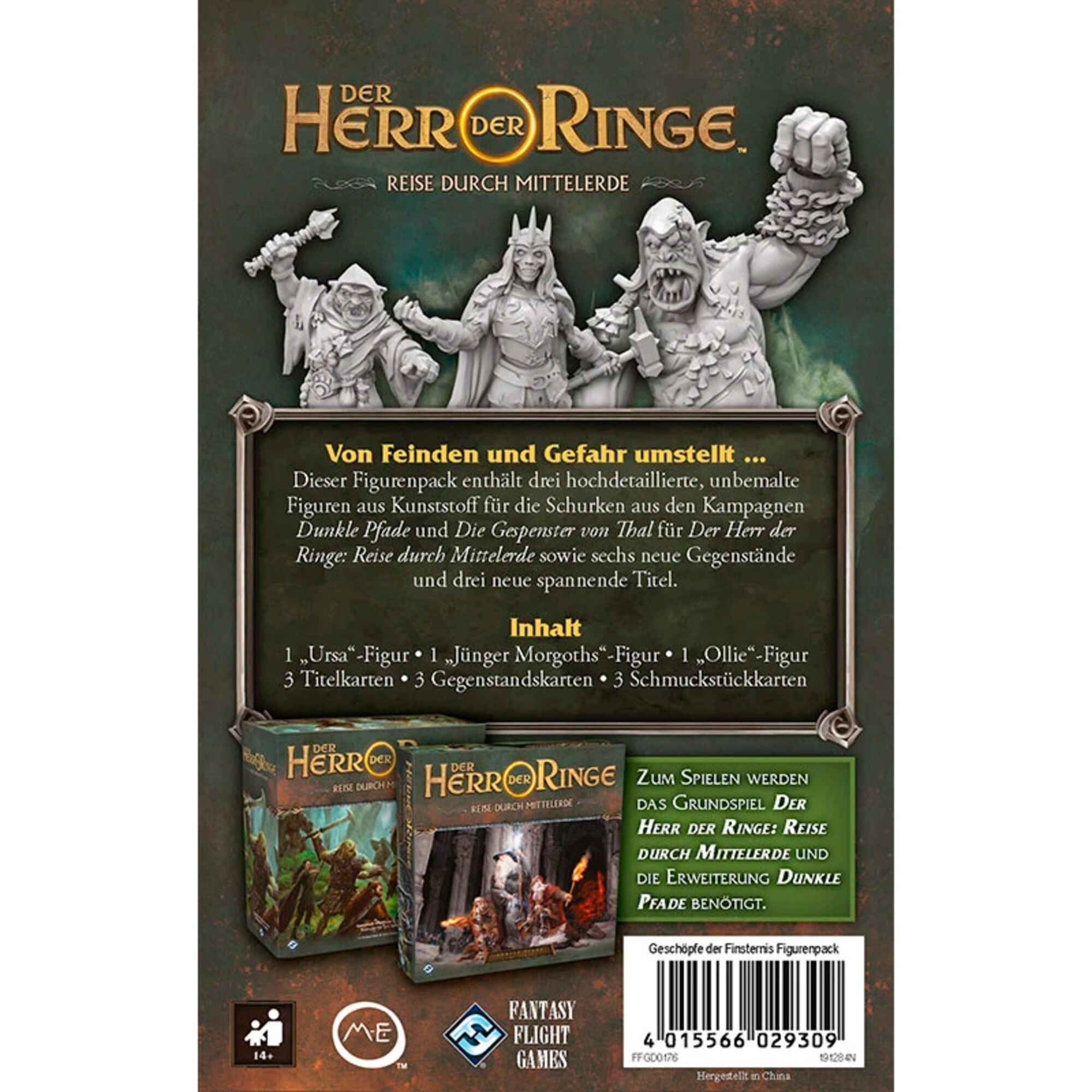 Asmodee Brettspiel Der Herr der Ringe: Reise durch Mittelerde - Geschöpfe der Finsternis