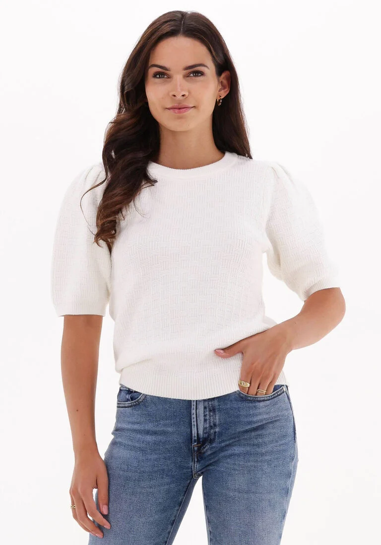 MINUS gebroken wit minus trui jasmine knit tee