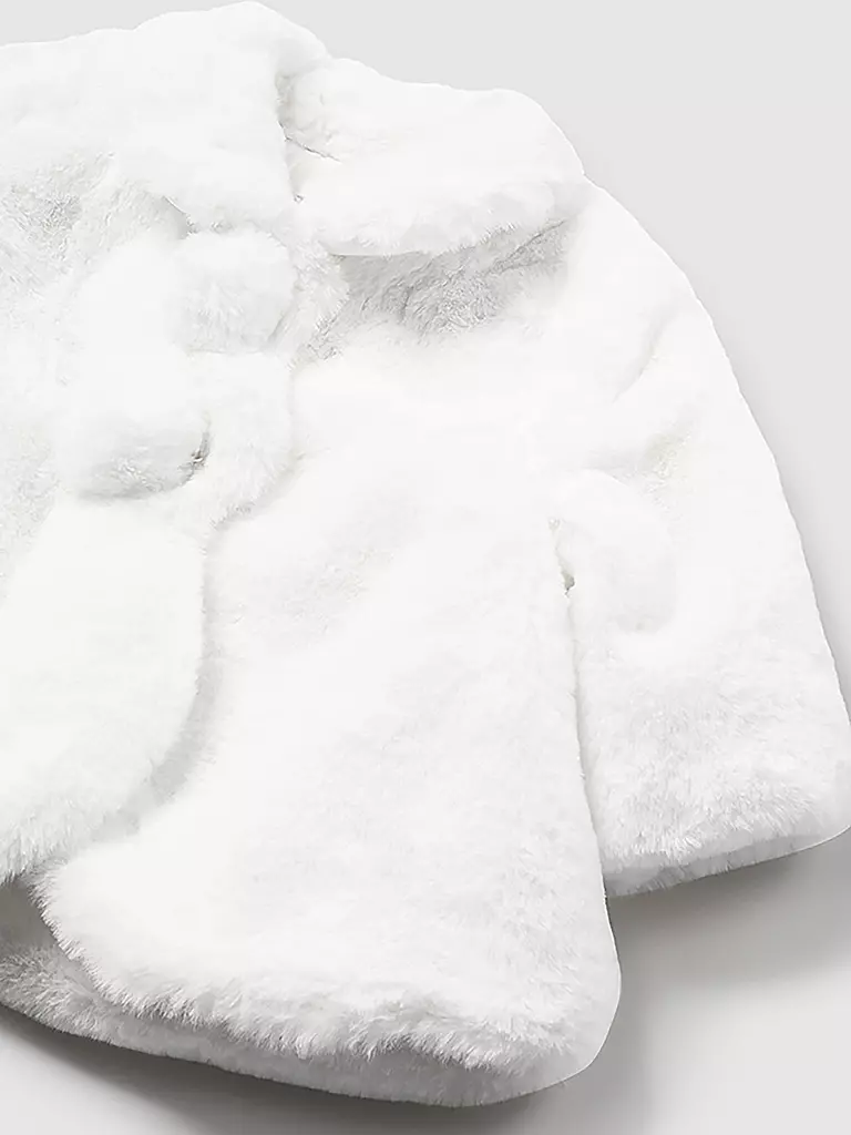 MAYORAL Baby Jacke in Felloptik  creme