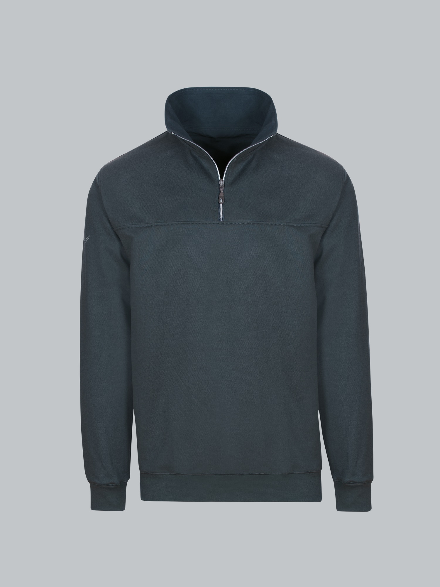 Sweatshirt mit Reißverschluss Anthrazit