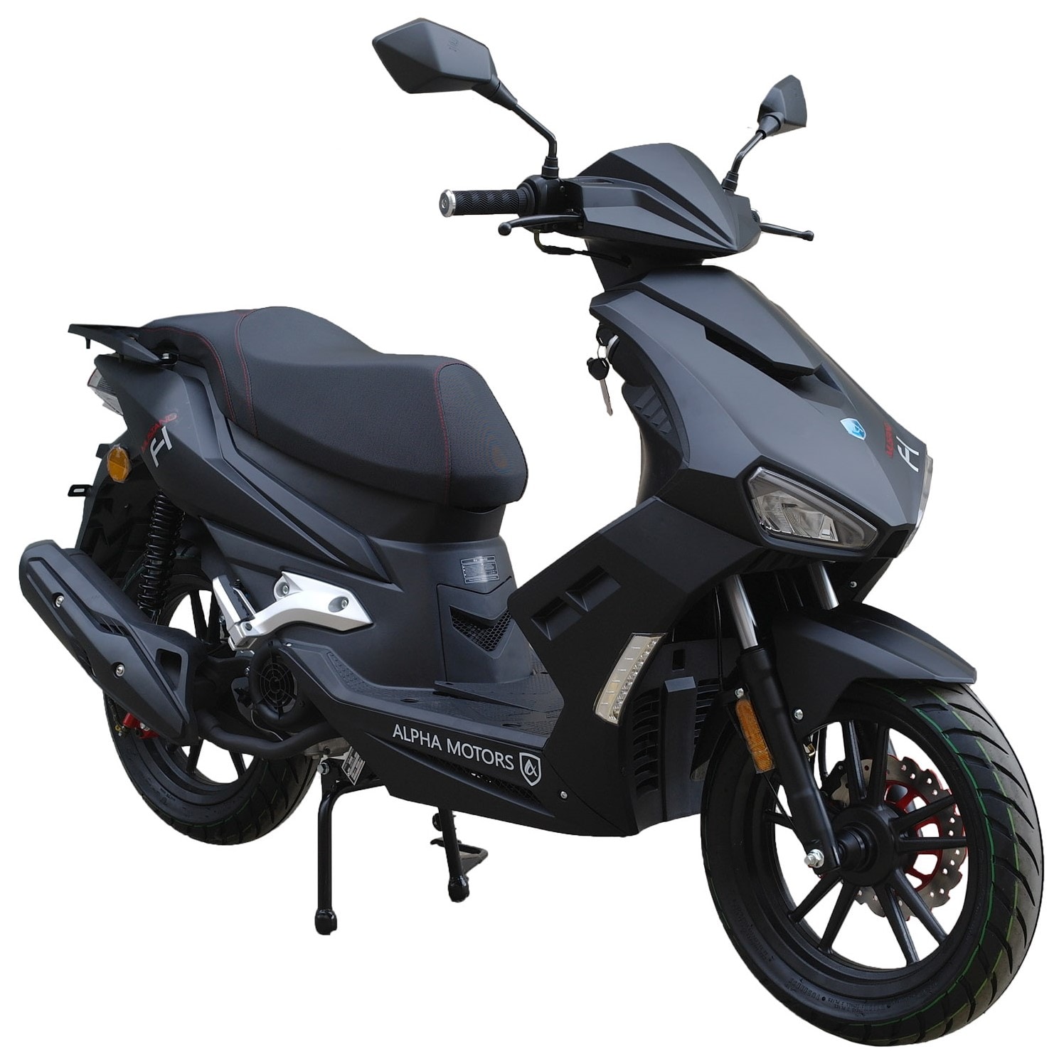 Alpha Motors Motorroller Mustang 125 ccm 85 kmh EURO 5 mattschwarz