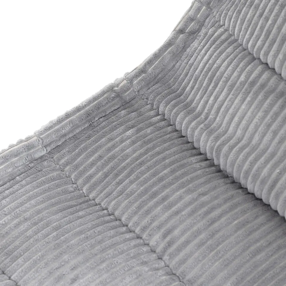 icon - Dolce Kinderzitzak Stoel - Ribfluweel Fauteuil - Grijs