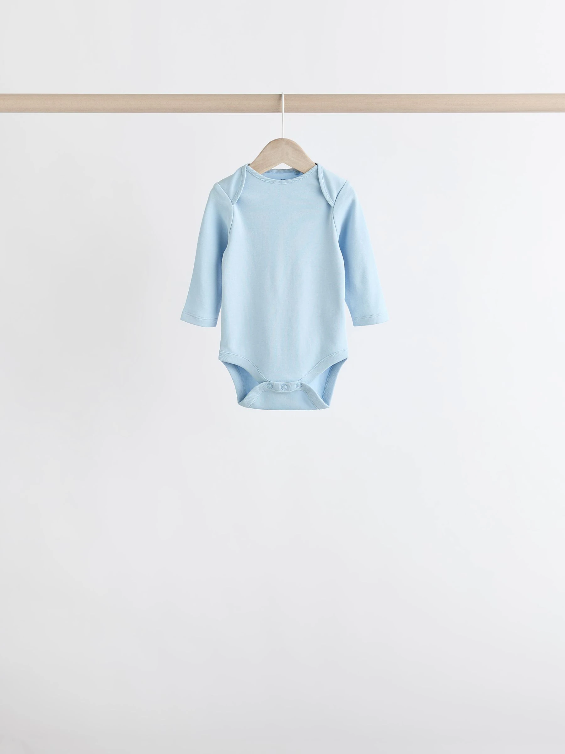 Blauw - Rompertjes met lange mouwen