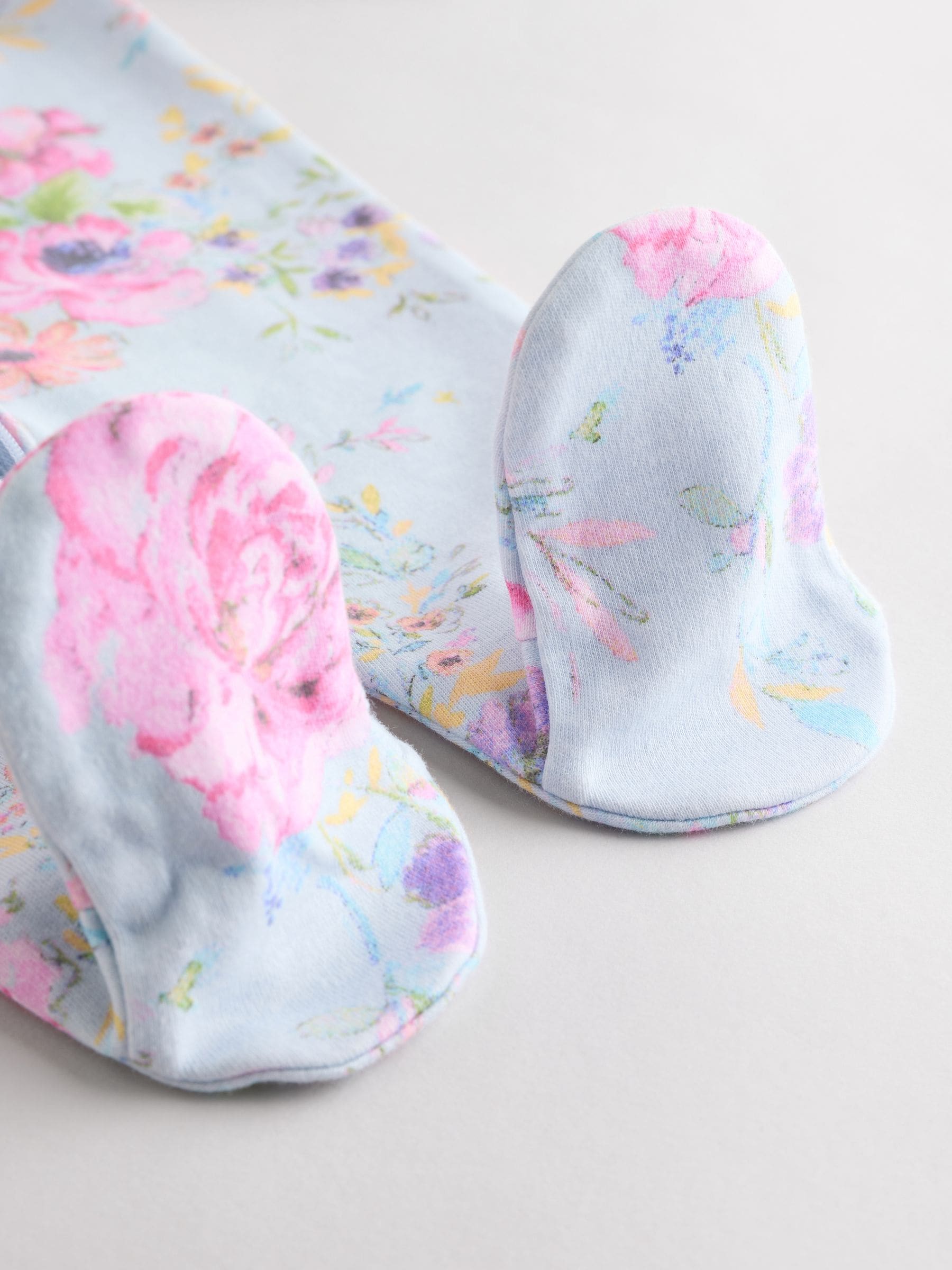 Roze - 3 Pack Baby-pyjama's met tweewegrits (0mnd -2jr)
