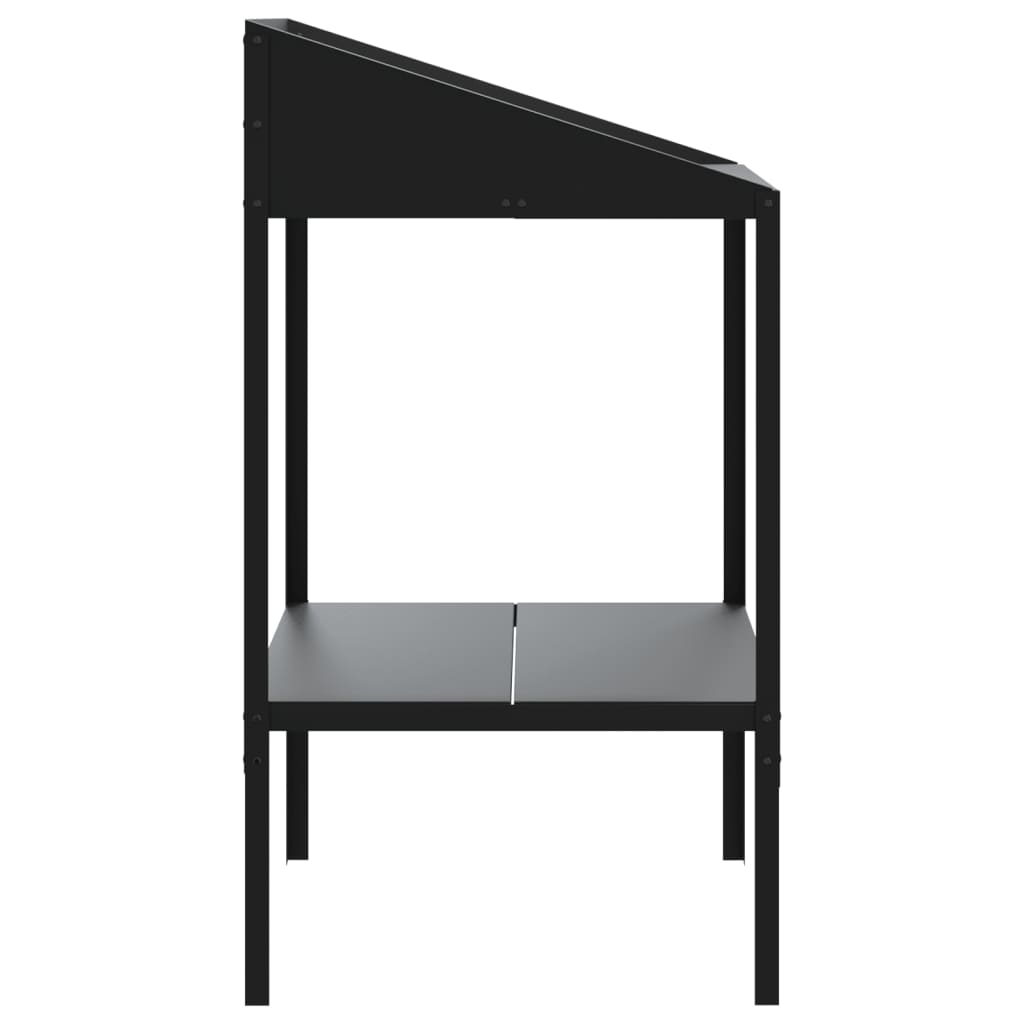 Support pour plantes anthracite 56,5x54,5x100cm acier galvanisé