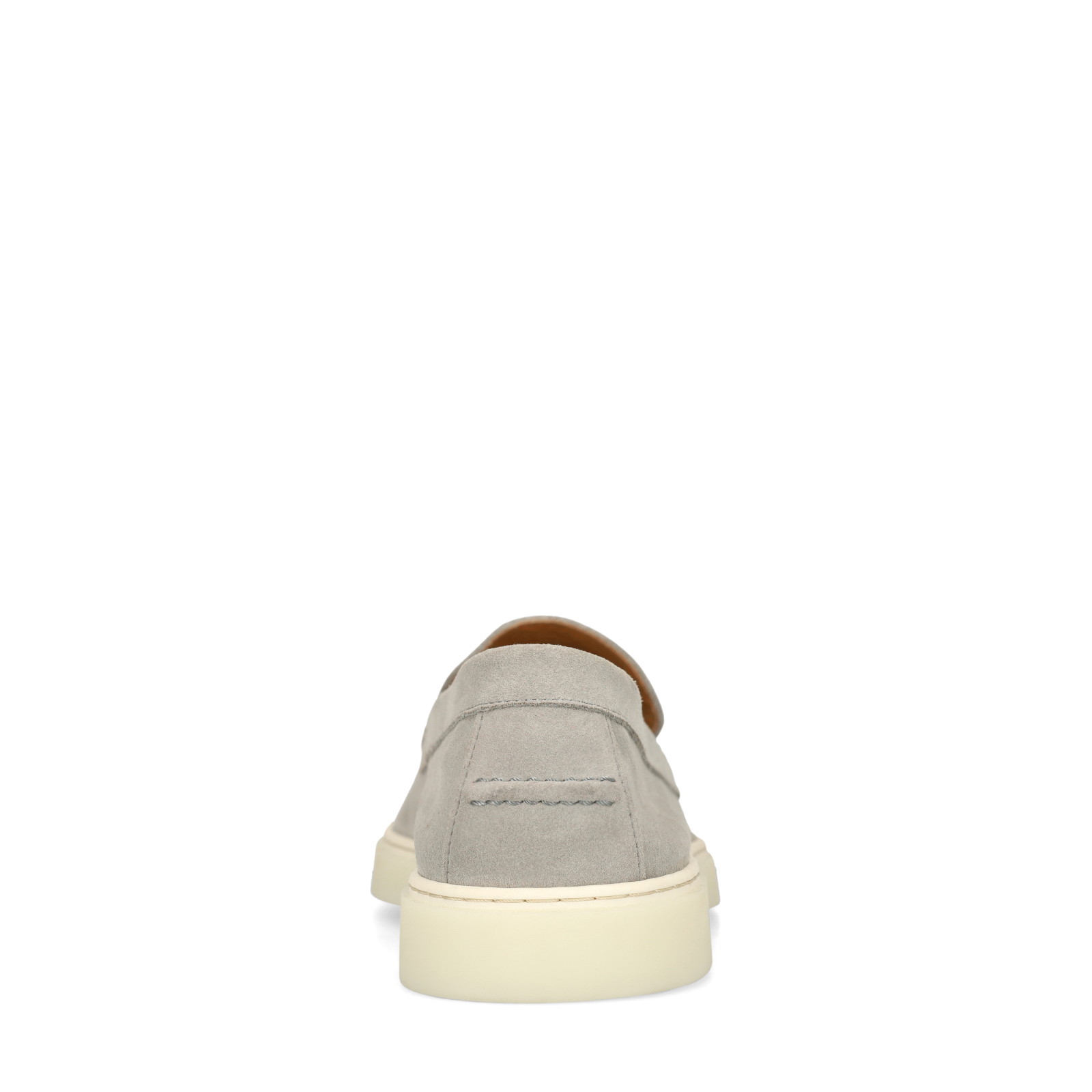 Grijze suède loafers