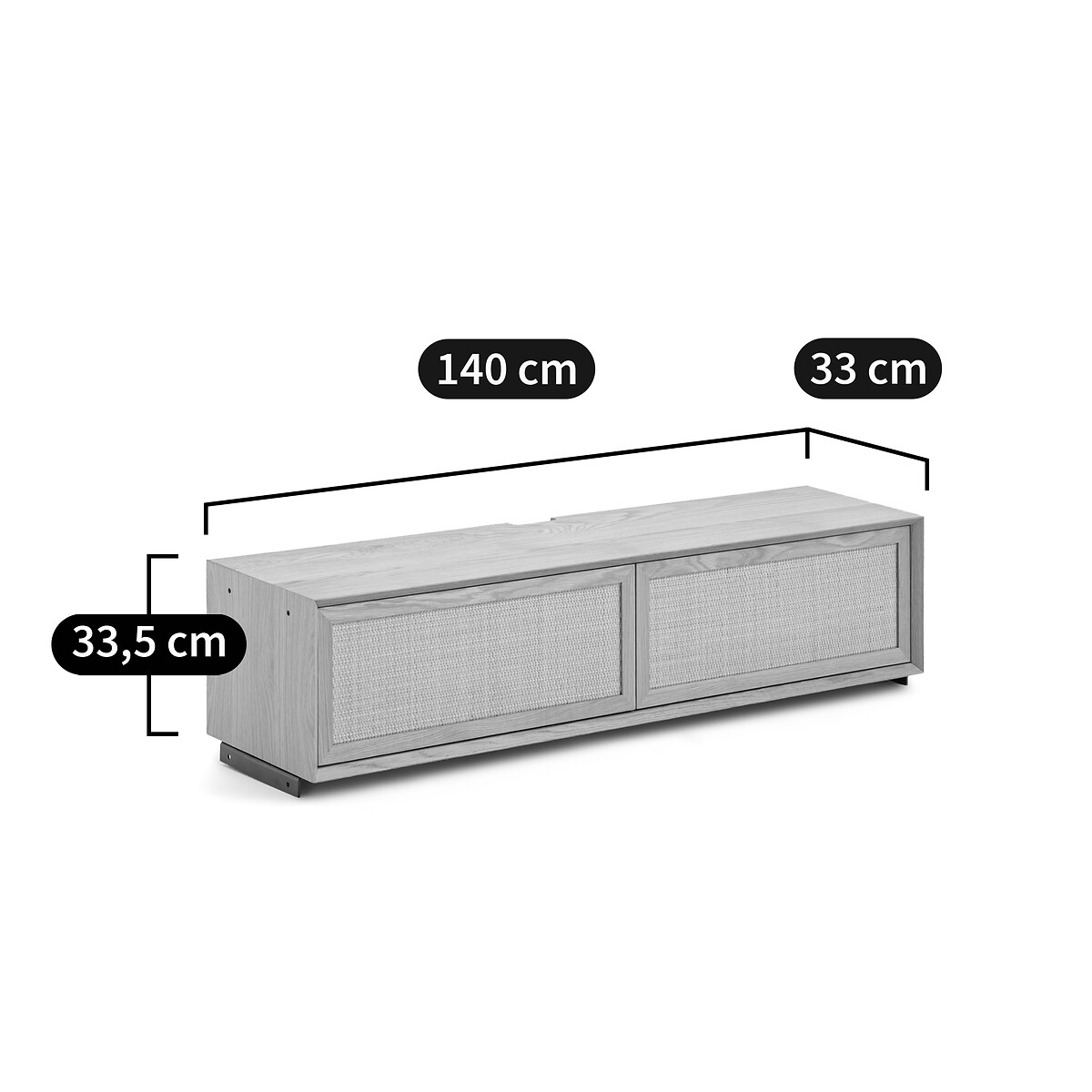 LA REDOUTE INTERIEURS<br>Base do módulo de armazenamento 140 cm, Gipey