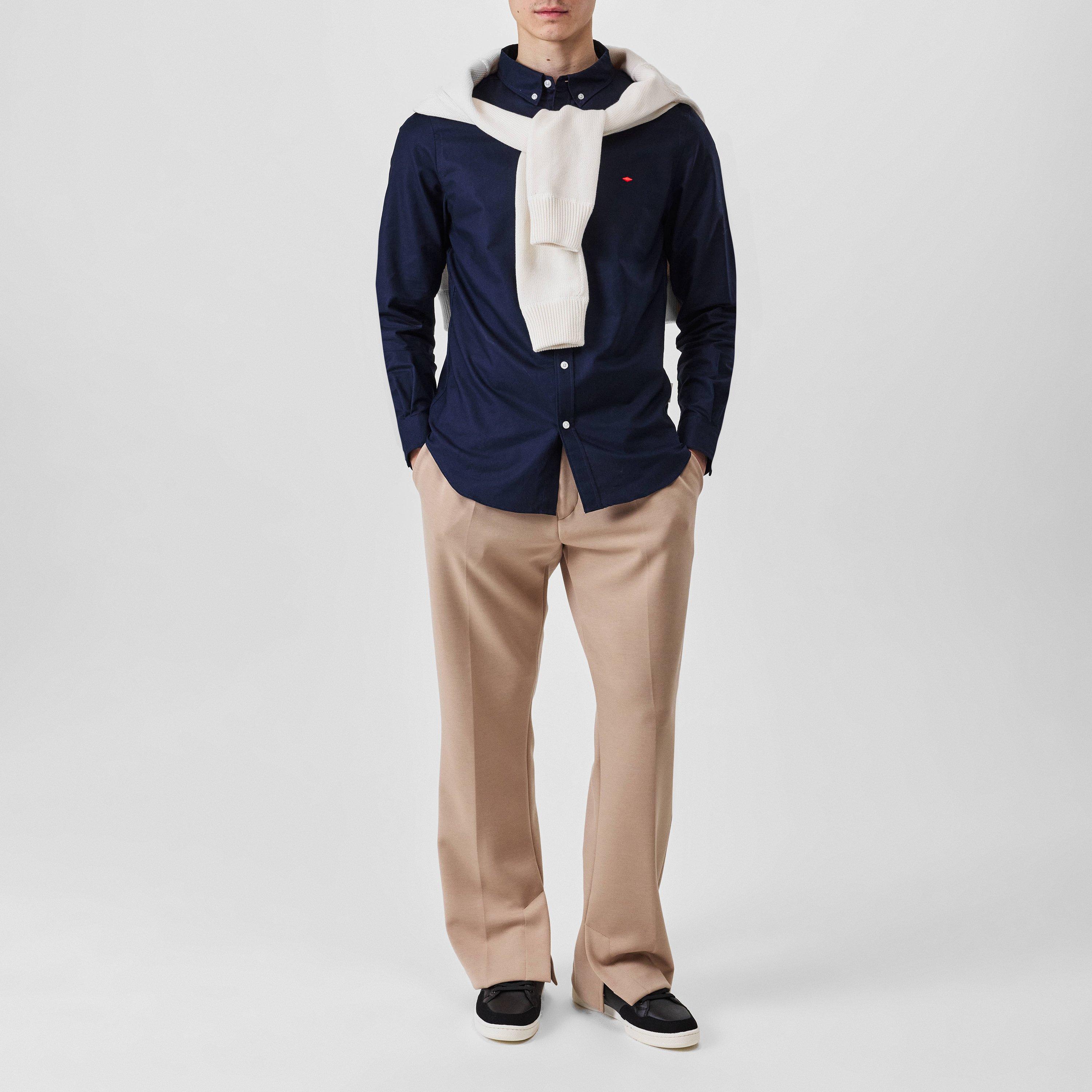 Lee Cooper Long Sleeve Oxford Shirt