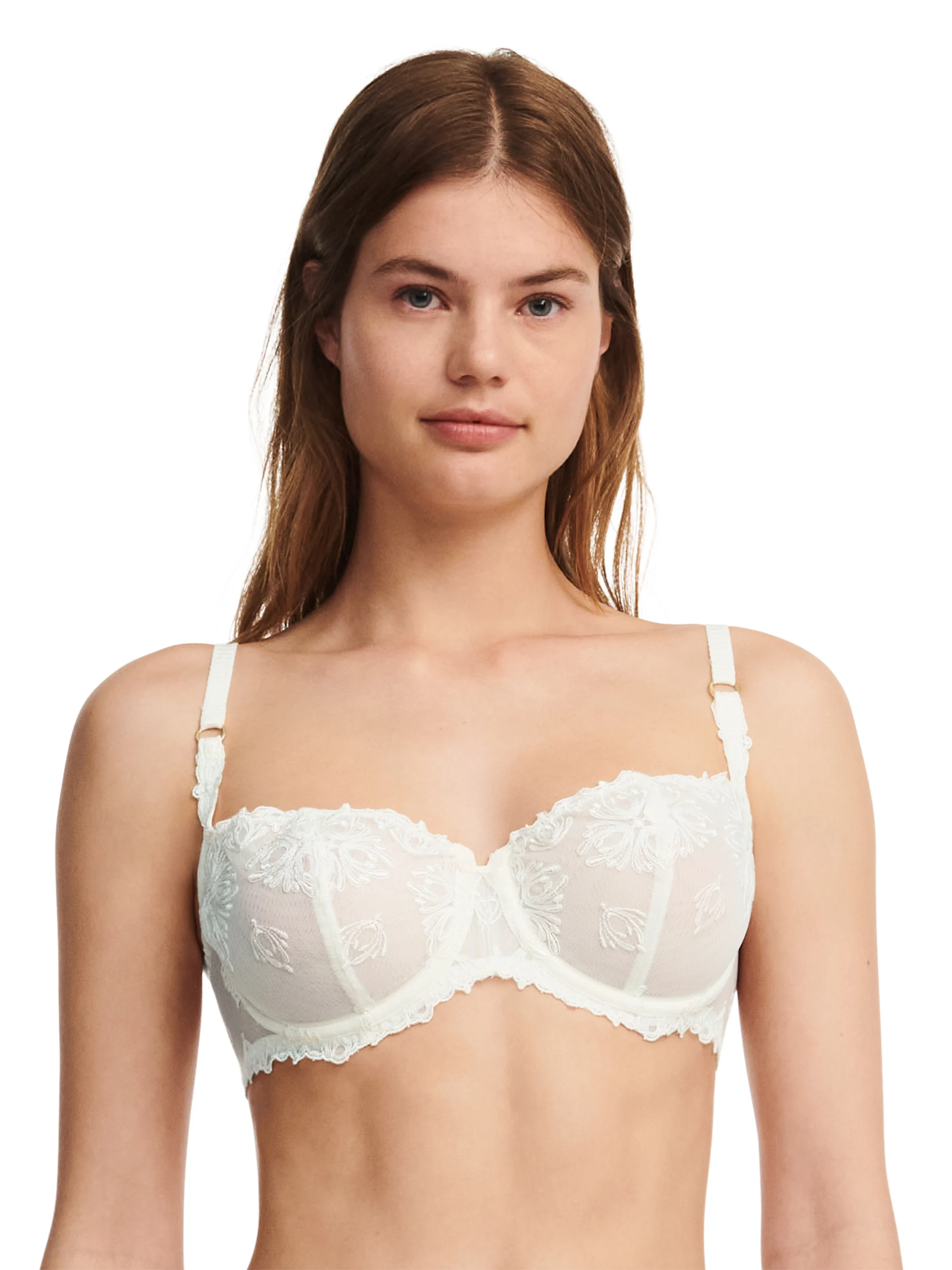 CHAMPS ELYSEES - Soutien-gorge corbeille broderie italienne | Beige