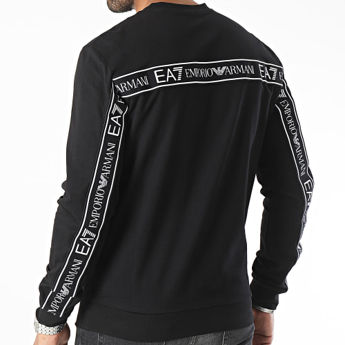 Sweat Crewneck A Bandes 6RPM12-PJ05Z Noir