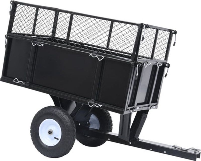 Tuinaanhanger - Zwart - Staal - Draagvermogen 150 kg