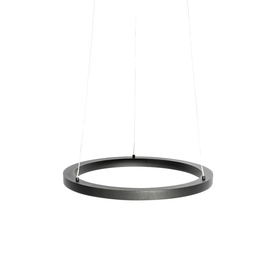 Qazqa professional hanglampen girello zwart geïntegreerde led