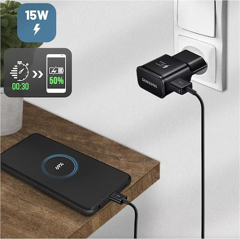 (15W/2A) USB A AFC Schnell Ladegerät (EP-TA200NBE) - Schwarz
