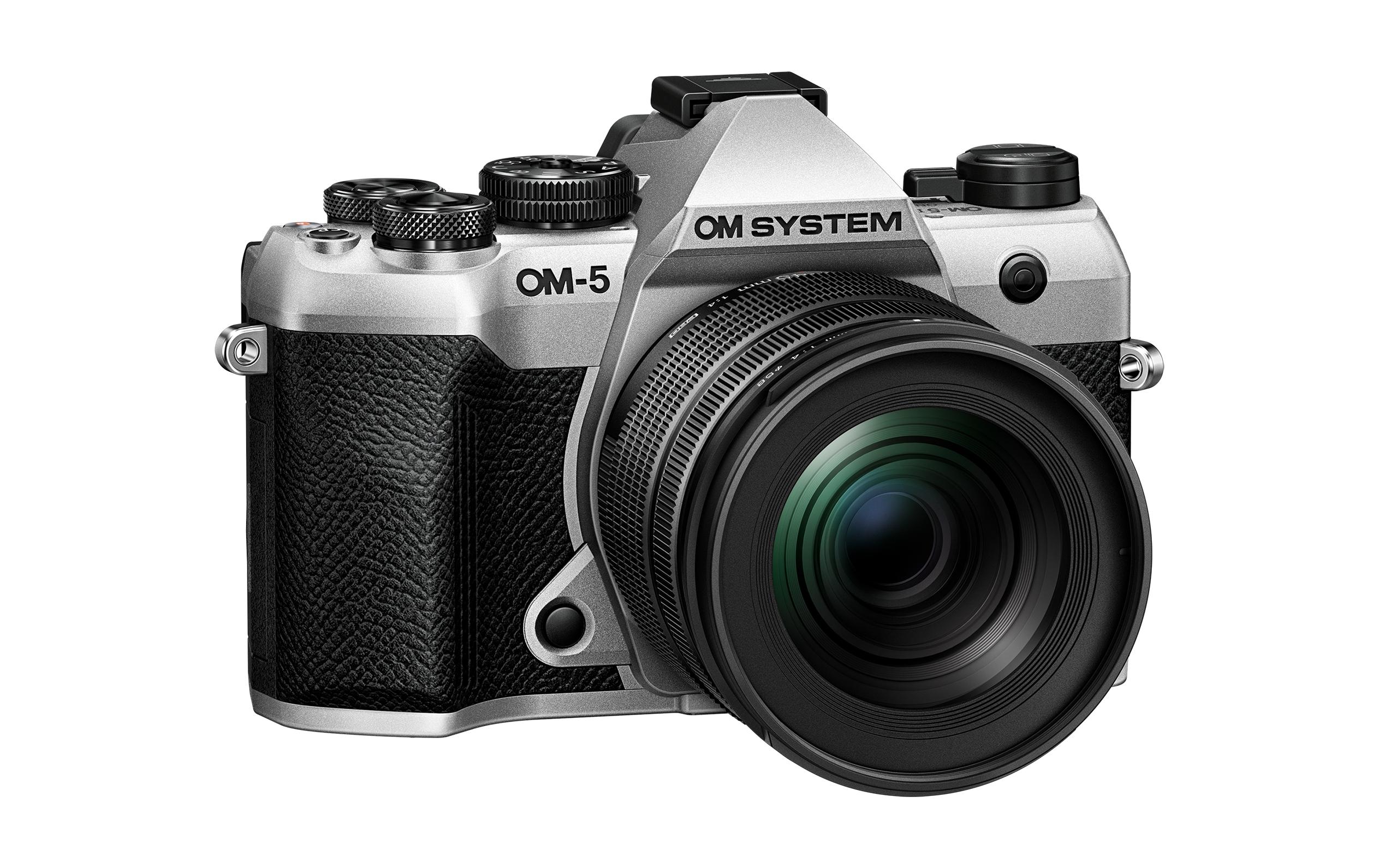 Fotokamera OM-5 II M.Zuiko Digital ED 12-45mm Kit Silber<br>Ultrakompakte, leichte spiegellose Kamera mit Objektiv
