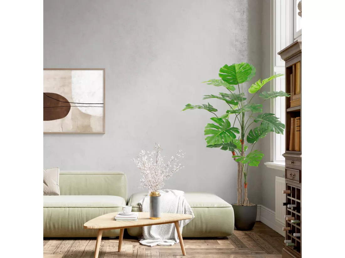 Plante artificielle Monstera Merah 155x50x50 PEVA Polyéthylène Vert Marron