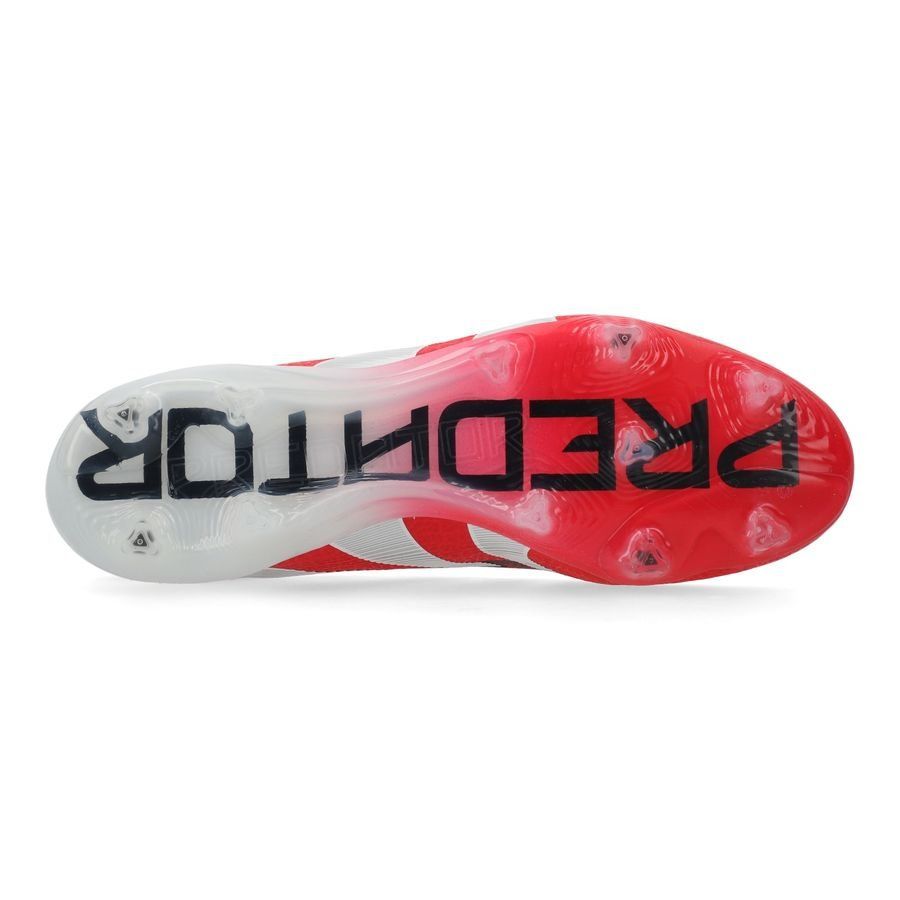 adidas Predator Elite Laceless FG Pure Victory - Lucid Red/Blanc/Noir