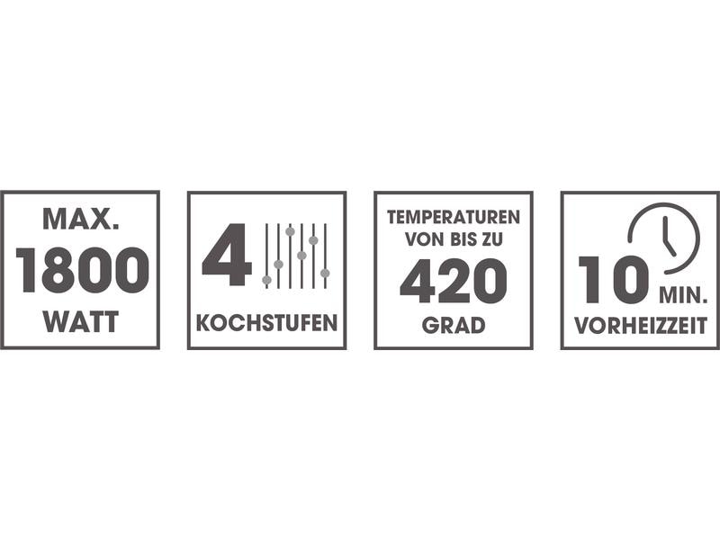 GOURMETmaxx Pizzaofen Ø 30 cm, Schwarz Pizza-Maker