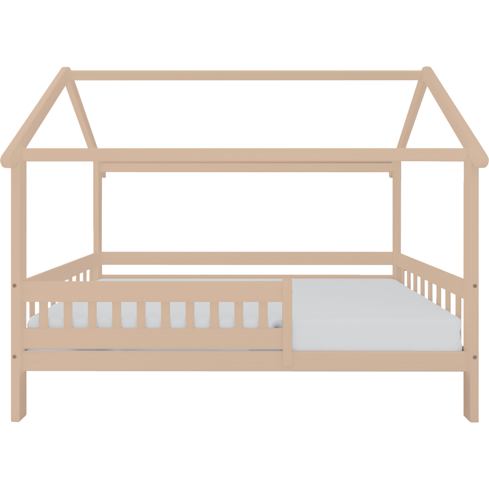 Bett Mila mit Dach Buche massiv 90 x 200 cm Buche natur