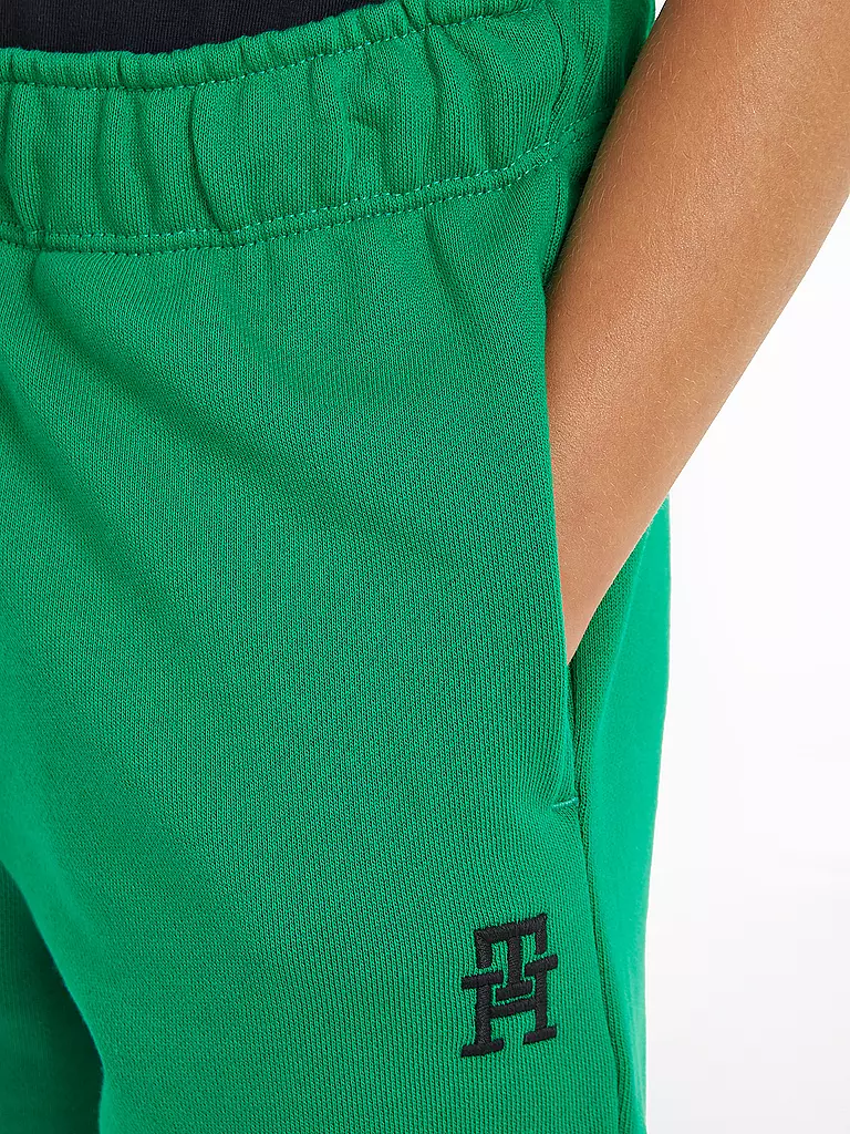 TOMMY HILFIGER Jungen Shorts MONOGRAM grün