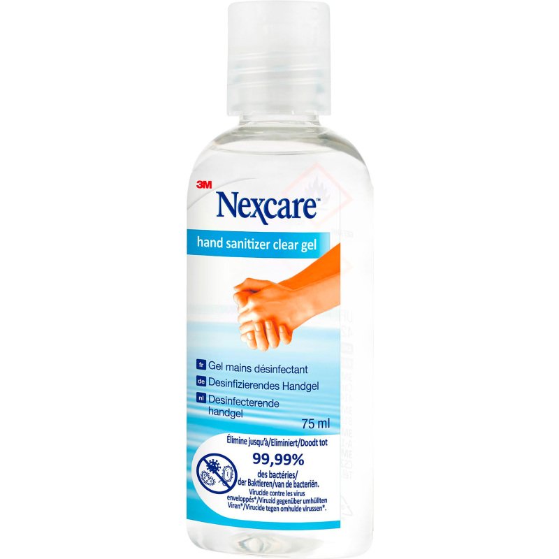 Gel hydroalcoolique désinfectant Nexcare 3M - Flacon 75 ml
