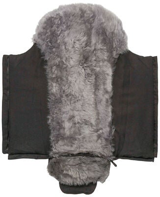 Nordlys Saga Lammeskinnspose, Black/Grey
