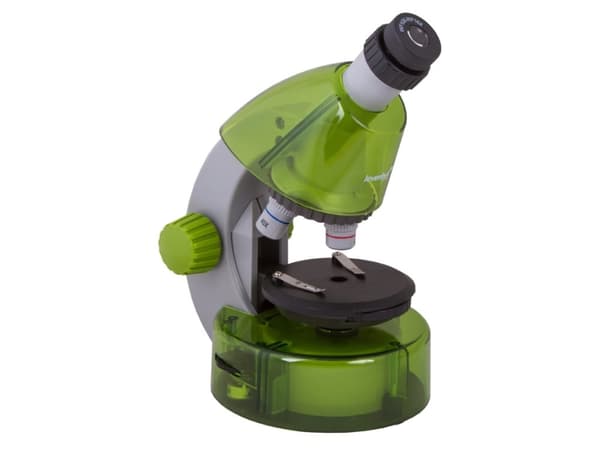 Mikroskop for barn, Levenhuk LabZZ M101 Lime, 40x-640x, med eksperimentsett
