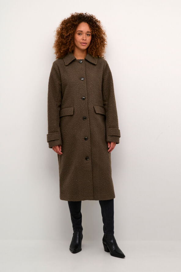 Kaffe KAannelise Coat Chestnut